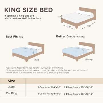 Bedsure King Comforter Set - Elegant Boho Chic Bedding