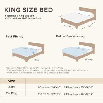 Bedsure King Comforter Set - Elegant Boho Chic Bedding