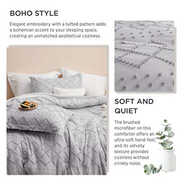 Bedsure King Comforter Set - Elegant Boho Chic Bedding