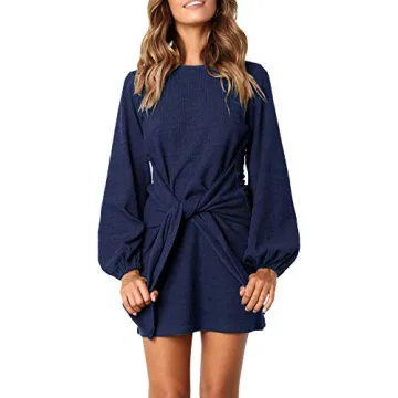 R.Vivimos Elegant Autumn Winter Knitted Bodycon Dress for Women