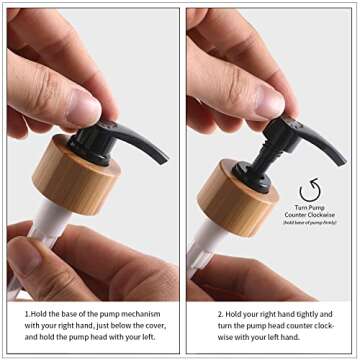 MOMEEMO White Soap Dispenser Set, Contains Glass Hand /Dish Soap Dispenser, Suitable for Farmhouse Decor, Rustic Kitchen Decor. (White)