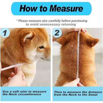 Supet Dog Cone Collar Adjustable After Surgery, Comfortable Pet Recovery Collar & Cone for Large Medium Small Dogs, Elizabethan Dog Neck Collar Plastic Practical