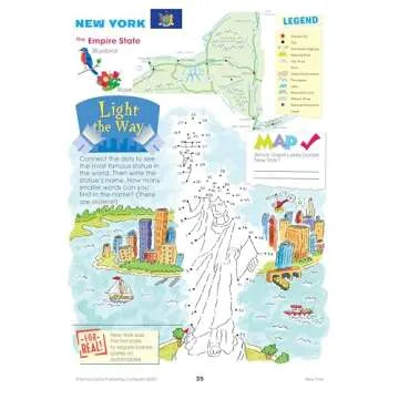 School Zone Travel the Great States Workbook: 64 Pages, 3rd Grade, Geography, Map-Reading, United States, Ages 8+ (Activity Zone Book Series)