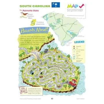 School Zone Travel the Great States Workbook: 64 Pages, 3rd Grade, Geography, Map-Reading, United States, Ages 8+ (Activity Zone Book Series)