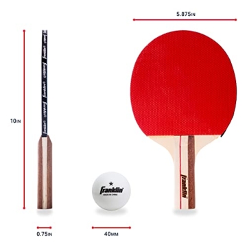 4 Player Table Tennis Set with Paddles and Balls