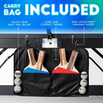 4 Player Table Tennis Set with Paddles and Balls