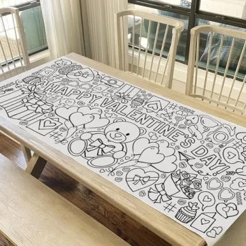 Tiny Expressions Giant Valentine Coloring Poster 30" x 72"