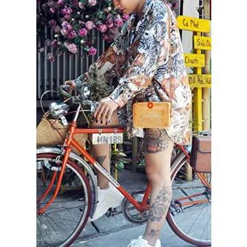 Chic Wicker Rattan Crossbody Purse for Women