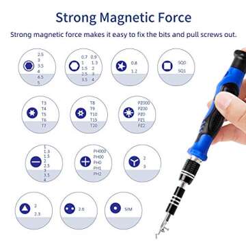 Precision Screwdriver Set with Magnetic Driver Kit,KALAIDUN 82 in 1 Professional Electronics Hand Repair Tool Kits for iPhone,Cell Phone, iPad,Tablet,Computer,Camera,watch