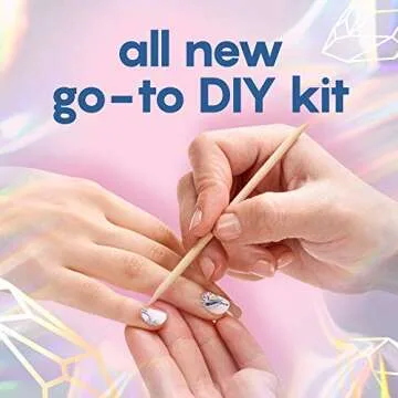 glitzzy 240 nail gems and 5760 AB crystal rhinestones for nail decorations, nail accessories set