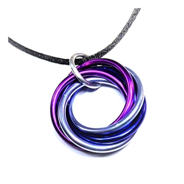 Möbii Medium Pendant Necklace - Stylish Fidget Jewelry in Multicolor