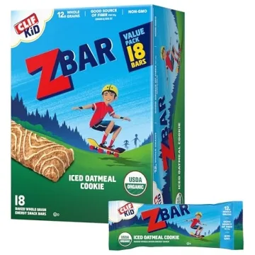 CLIF Kid Zbar - Iced Oatmeal Cookie - Nutritious and Tasty Whole Grain Snacks for Kids - USDA Organi...