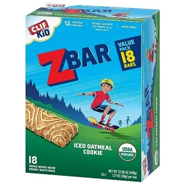 CLIF Kid Zbar - Iced Oatmeal Cookie - Delicious Organic Snack