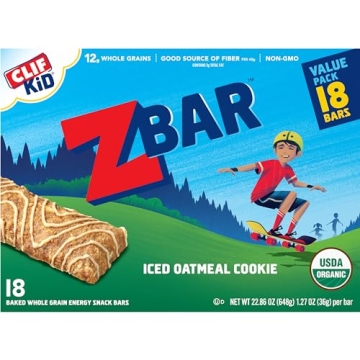 CLIF Kid Zbar - Iced Oatmeal Cookie - Delicious Organic Snack