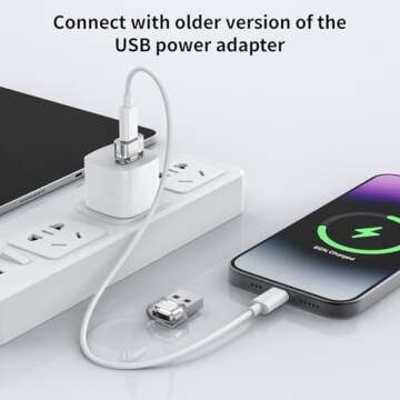 USB to USB C Adapter 5 Pack,USB C Female to A Male Charger Converter Compatible with Apple Watch Ultra iWatch,iPhone 16/15/ Pro Max Plus,iPad,Samsung Galaxy S23,Car, Laptop,Charger, Quest Link, etc.