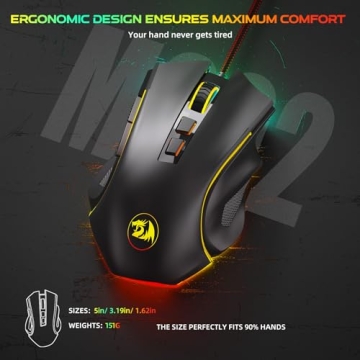 Redragon M602 Gaming Mouse with RGB and 7200 DPI