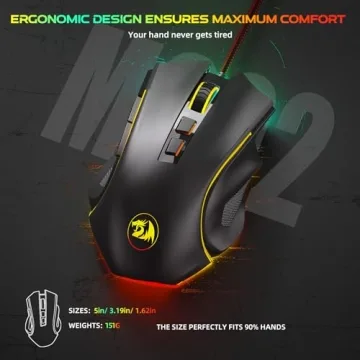 Redragon M602 Gaming Mouse with RGB and 7200 DPI