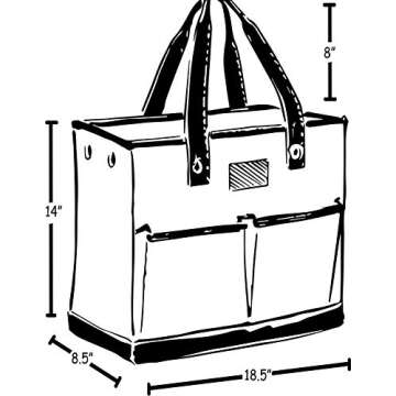 SCOUT BJ Bag - Versatile Utility Tote with 4 Pockets