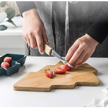 Bamboo Christmas Tree Tray Set for Festive Serving