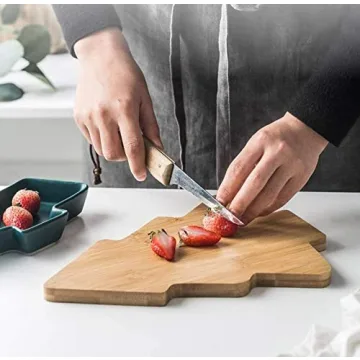 Bamboo Christmas Tree Tray Set for Festive Serving