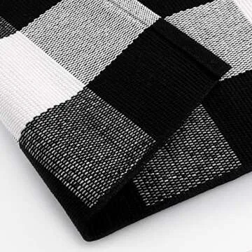 Buffalo Plaid Outdoor Rug for Cozy Home Décor