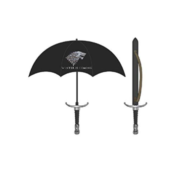 Game Of Thrones Winter Is Coming House Stark Molded Handle Sword Umbrella