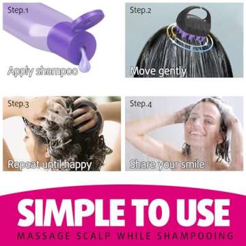 Cbiumpro 2-Pack Scalp Massager Shampoo Brush, Ultra Soft Silicone Scalp Scrubber Exfoliator Brush for Hair Growth & Dandruff Removal - 100% Fit All Hair Types