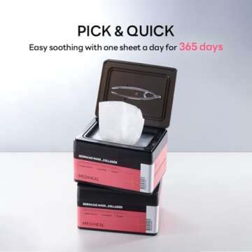 Mediheal Derma 365 Collagen Mask (30 Masks) - Daily Skin Care Mask for Firm Moisturizing to Lift Ski...