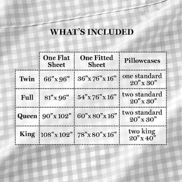 Martha Stewart Queen Sheet Set - Soft & Durable 100% Cotton