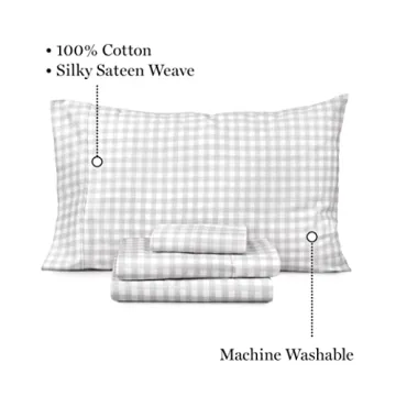 Martha Stewart Queen Sheet Set - Soft & Durable 100% Cotton