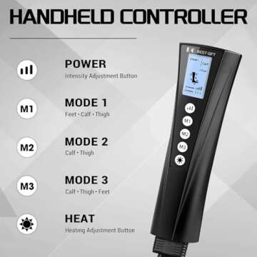 Christmas Gifts for Men Women Dad Mom, Mother's Day, Father's Day, Air Compression Massager with Hea...