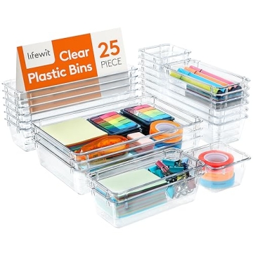 Lifewit 25PCS Drawer Organizers for Custom Storage Solutions