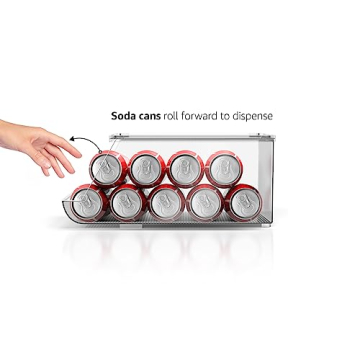 Sorbus Soda Can Organizer - Stackable Clear Can Holder
