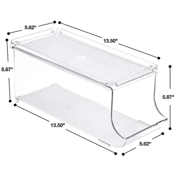 Sorbus Soda Can Organizer - Stackable Clear Can Holder