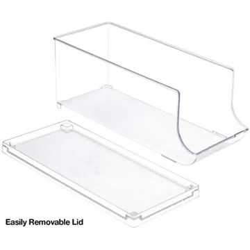 Sorbus Soda Can Organizer - Stackable Clear Can Holder