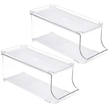 Sorbus Soda Can Organizer - Stackable Clear Can Holder