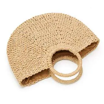 Stylish Women’s Straw Beach Tote Bag for Summer