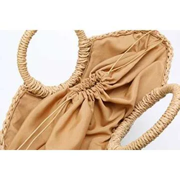 Stylish Women’s Straw Beach Tote Bag for Summer