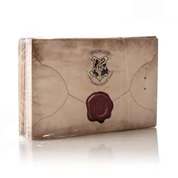 Conquest Journals Harry Potter Floating Hogwarts Acceptance Letter Decoration, 40 Letter Cards and Clear Nylon String for Hanging, Home Decor, Officially Licensed (40-Pieces, 4 Strings of 10 Letters)