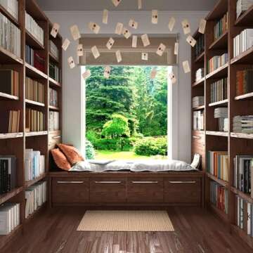 Conquest Journals Harry Potter Floating Hogwarts Acceptance Letter Decoration, 40 Letter Cards and Clear Nylon String for Hanging, Home Decor, Officially Licensed (40-Pieces, 4 Strings of 10 Letters)