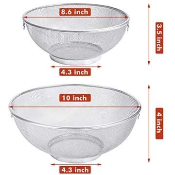 Stainless Steel Colander Set of 2 - Webake Kitchen Essential