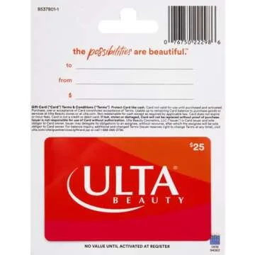 Ulta Beauty $25 Gift Card