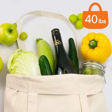 Phicorn Plain Tote Bag - Versatile Canvas Bags for All