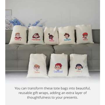 Phicorn Plain Tote Bag - Versatile Canvas Bags for All