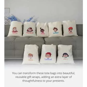 Phicorn Plain Tote Bag - Versatile Canvas Bags for All