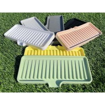 Happitasa Silicone Soap Dish Tray - Durable Sink Organizer