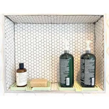 Happitasa Silicone Soap Dish Tray - Durable Sink Organizer