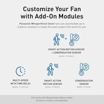 Panasonic WhisperGreen Select Ventilation Fan with LED Light