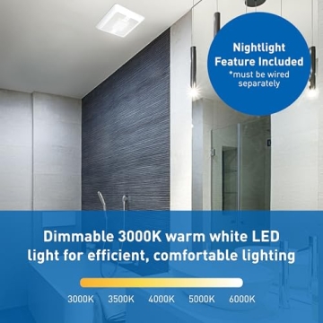 Panasonic WhisperGreen Select Ventilation Fan with LED Light