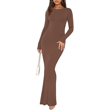 Elegant REORIA Backless Maxi Dress for Women